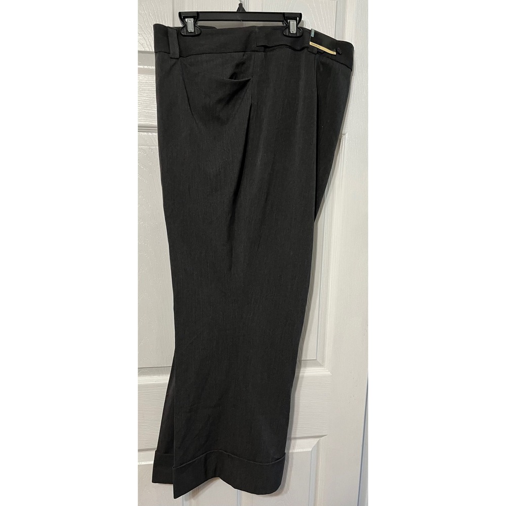 Lane Bryant Houston‎ Pant Plus Size 26 Petite Gray Business Career Cuffed